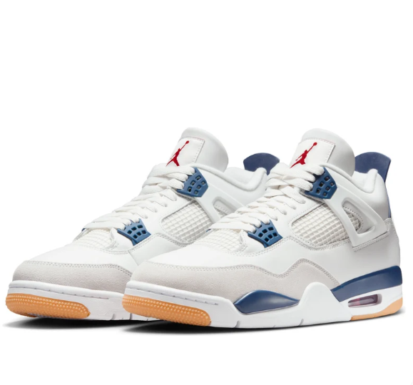 Air Jordan 4 Retro SB 'White Navy' DR5415-100