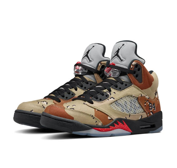 Air Jordan 5 Retro x Supreme 'Desert Camo' 824371-201