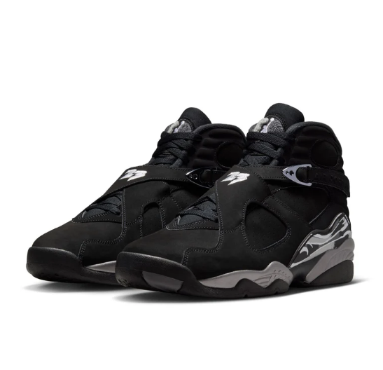 Air Jordan 8 Retro 'Black White Light Graphite'