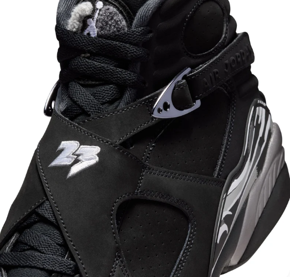 Air Jordan 8 Retro 'Black White Light Graphite'