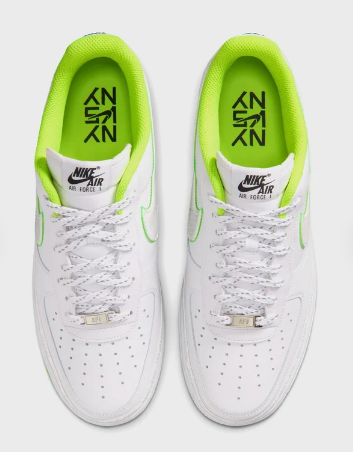 Nike Air Force 1 '07 'White Barely Volt Black'