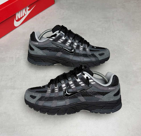 Nike P-6000 Suede 'Anthracite Black Chrome Metallic Silver'