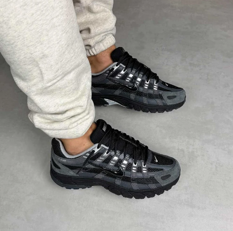 Nike P-6000 Suede 'Anthracite Black Chrome Metallic Silver'